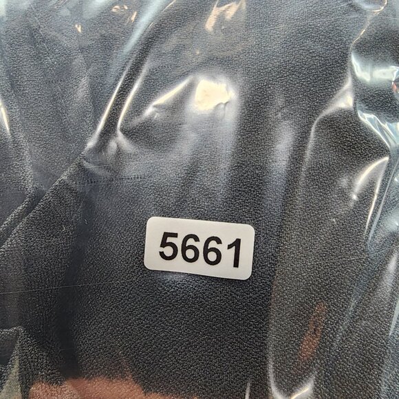 Women's Black Blouse Top With Sheer Pearl-Embellished Sleeves Round Neck S - Picture 10 of 10